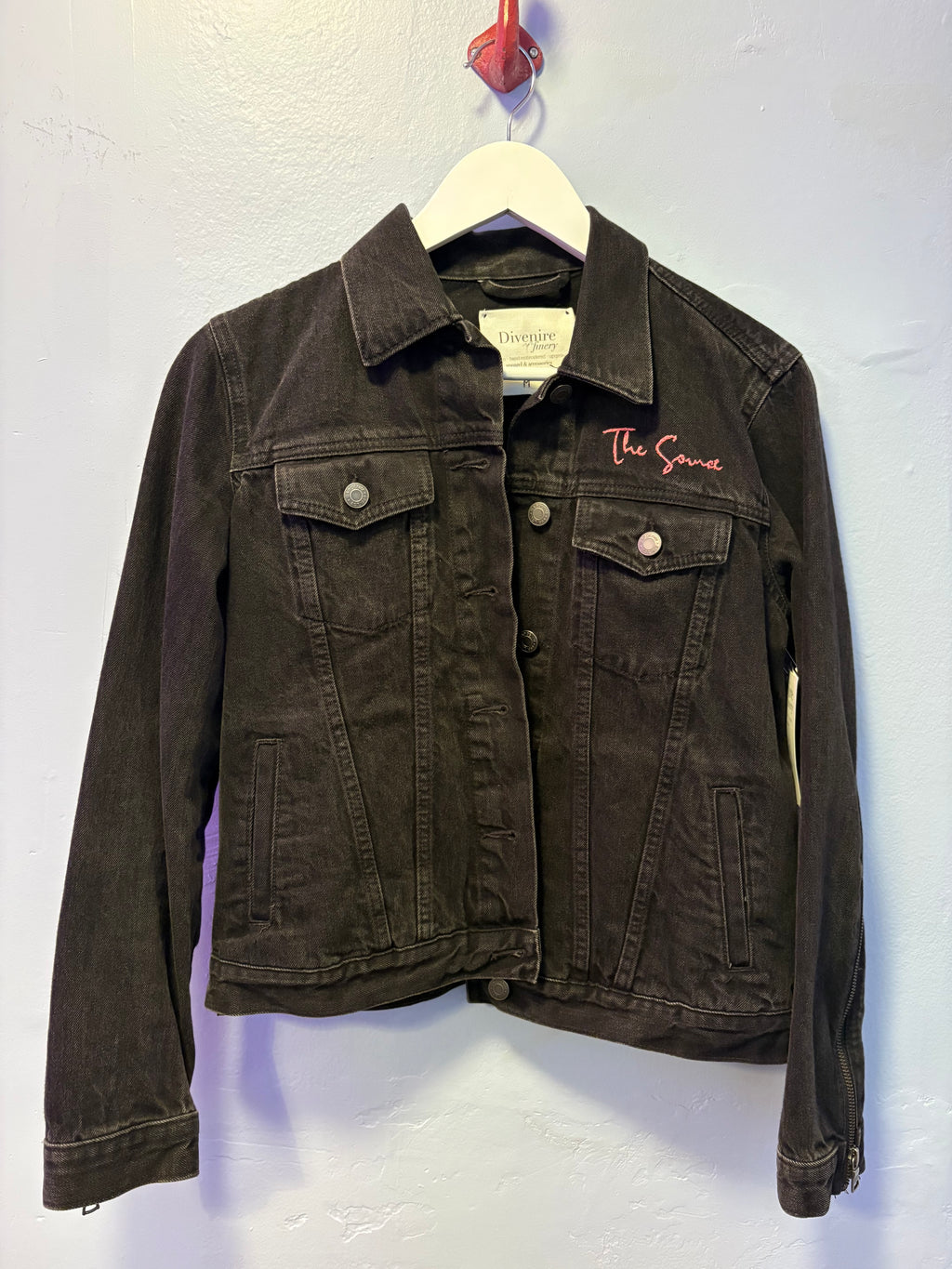 Up-cycled Black Denim Jacket