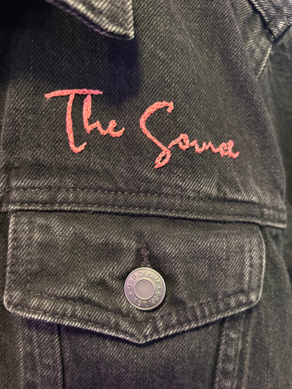 Up-cycled Black Denim Jacket