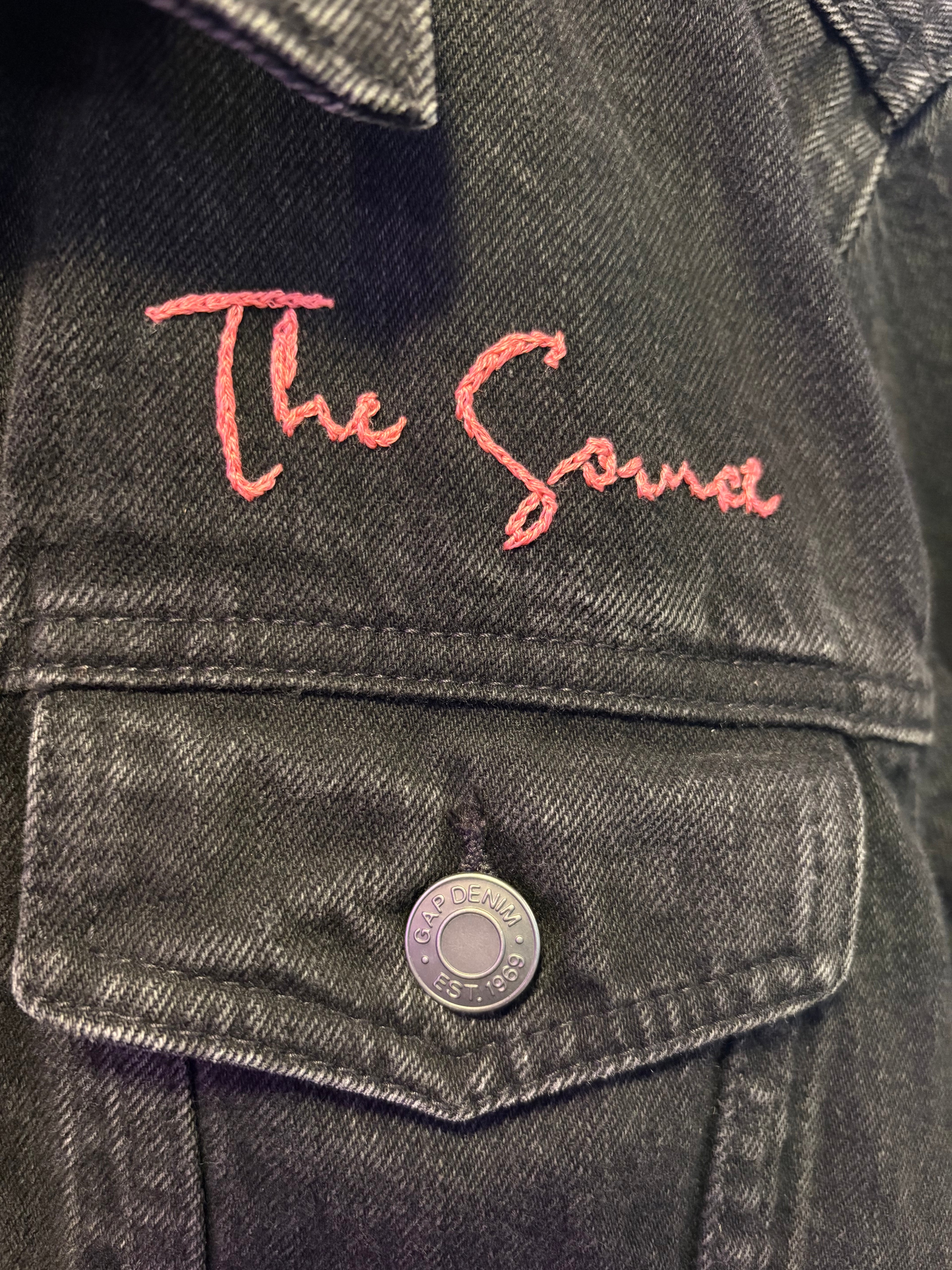 Up-cycled Black Denim Jacket