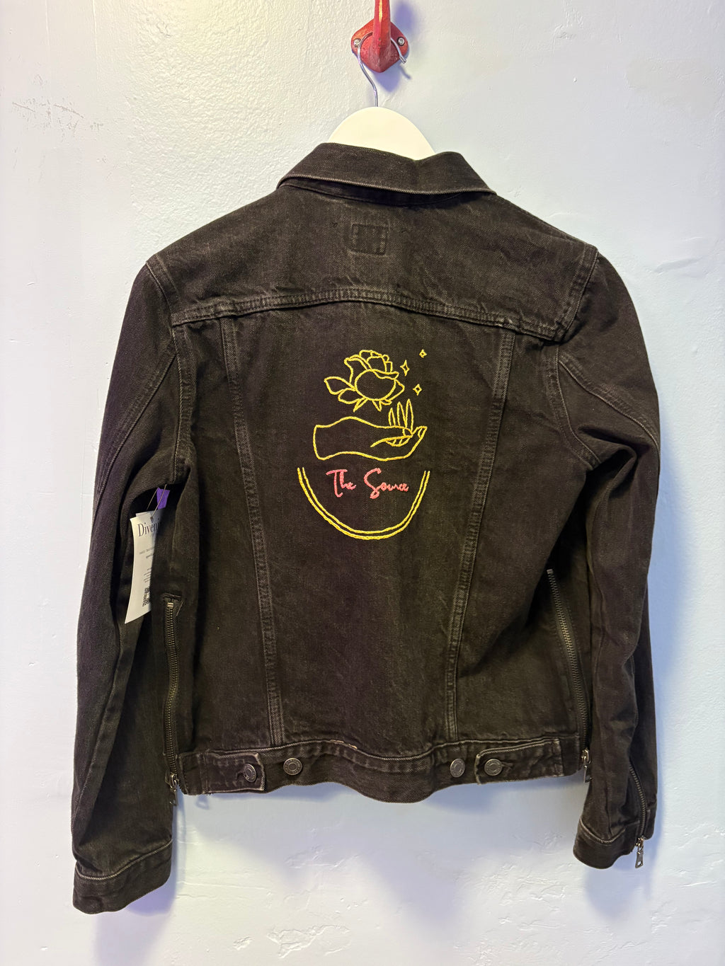 Up-cycled Black Denim Jacket