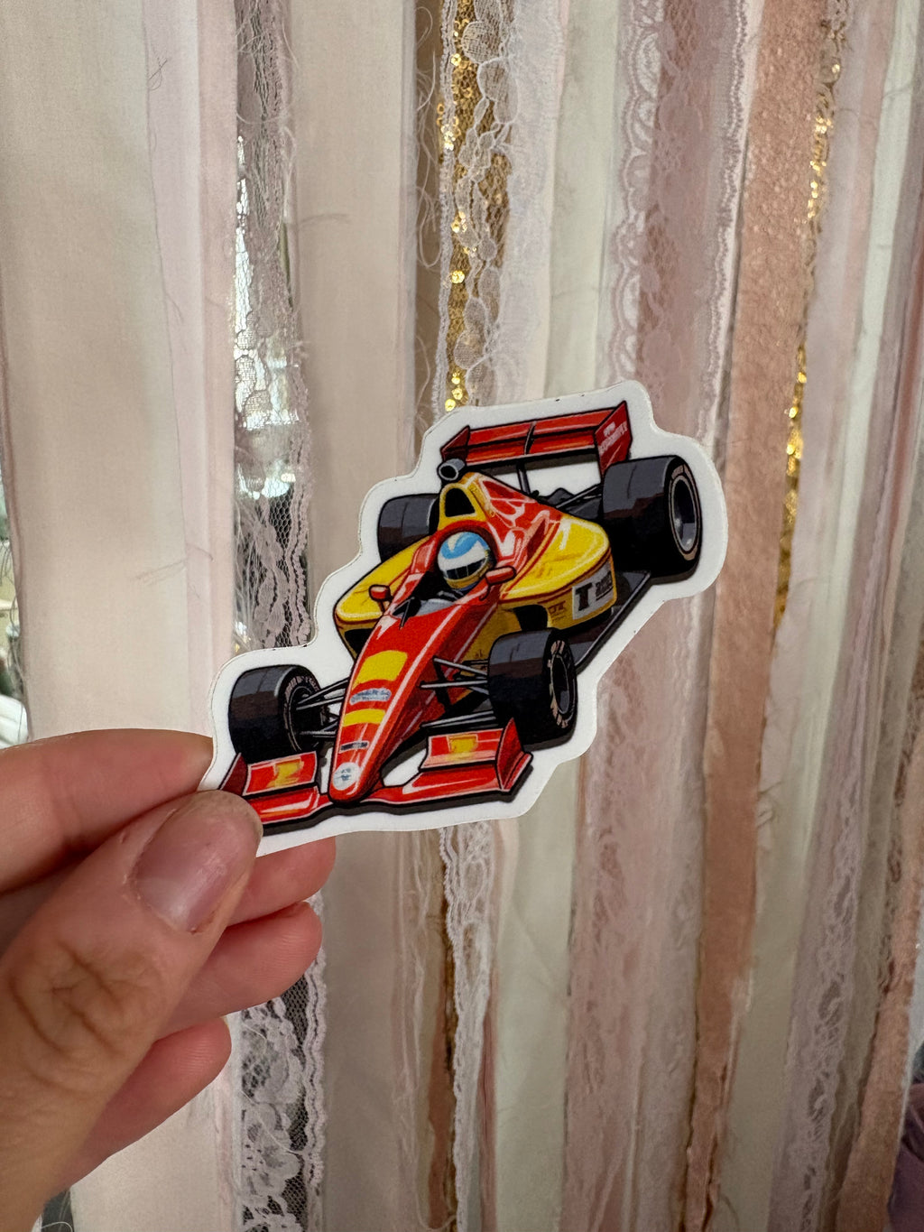 Race Car Sticker