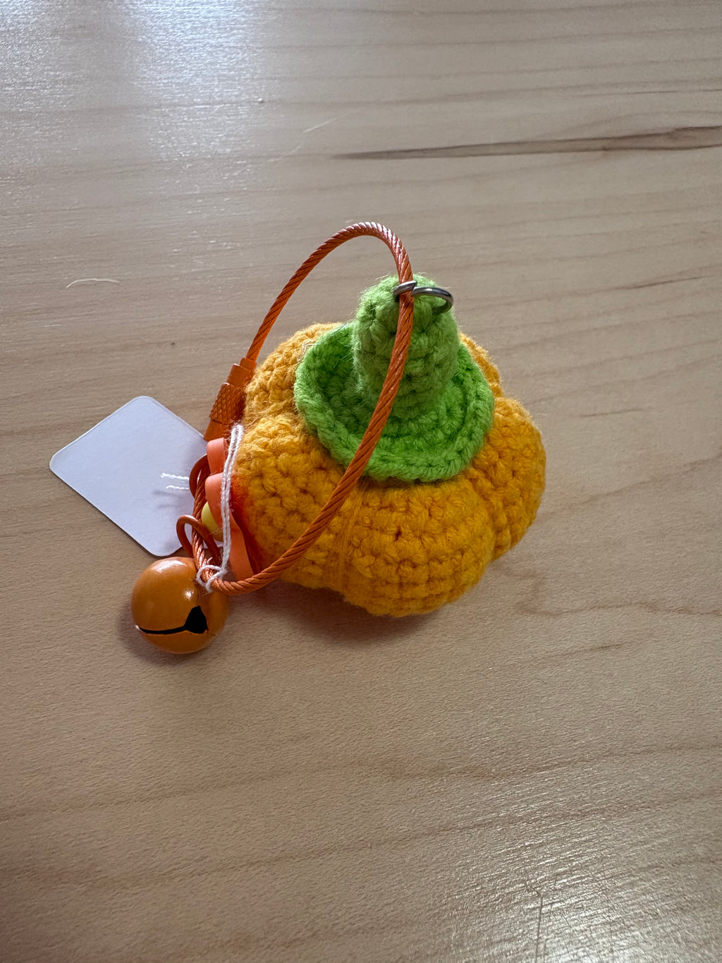 Crochet Pumpkin Keychain