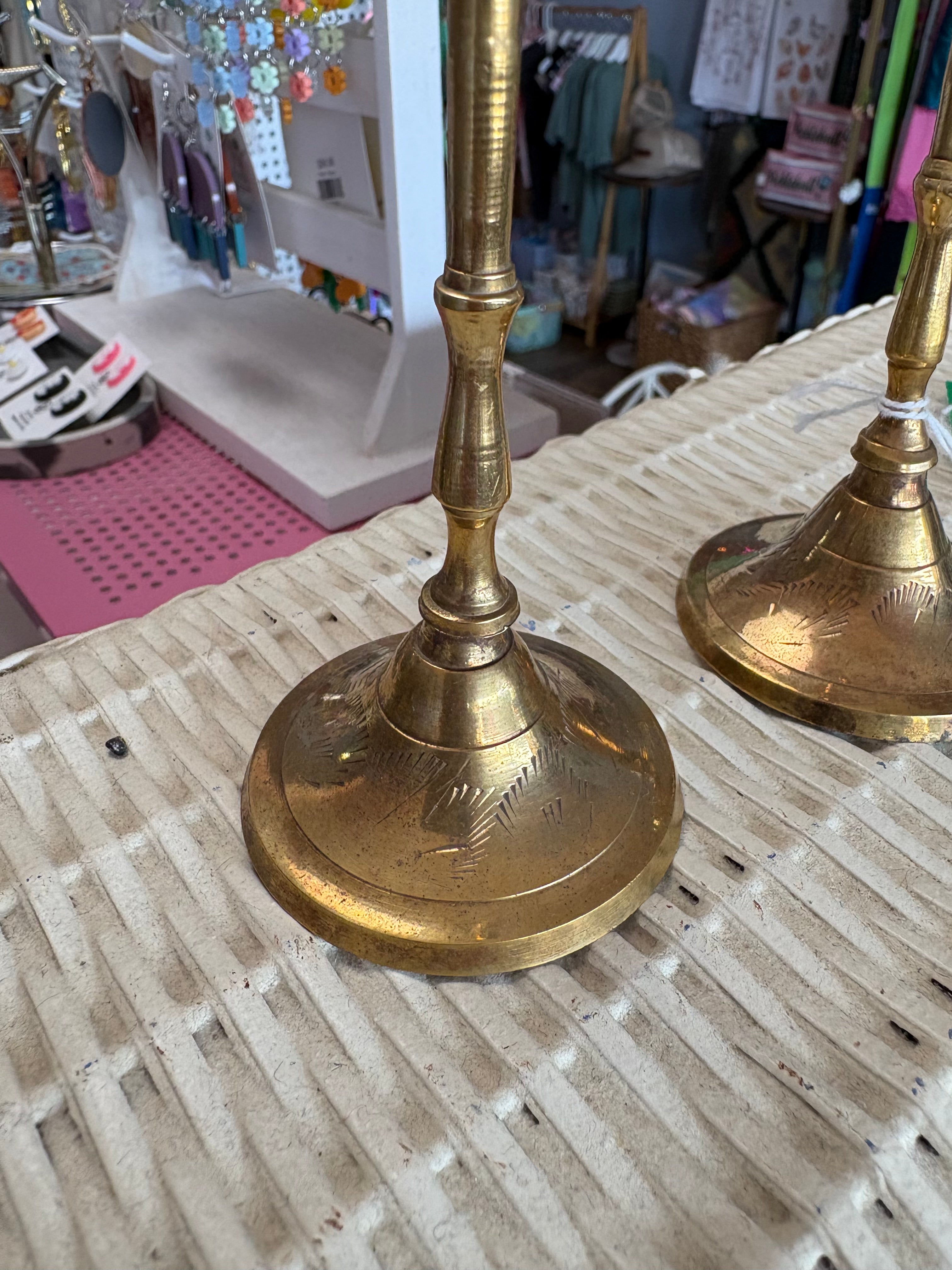 Pair of Brass Candlesticks