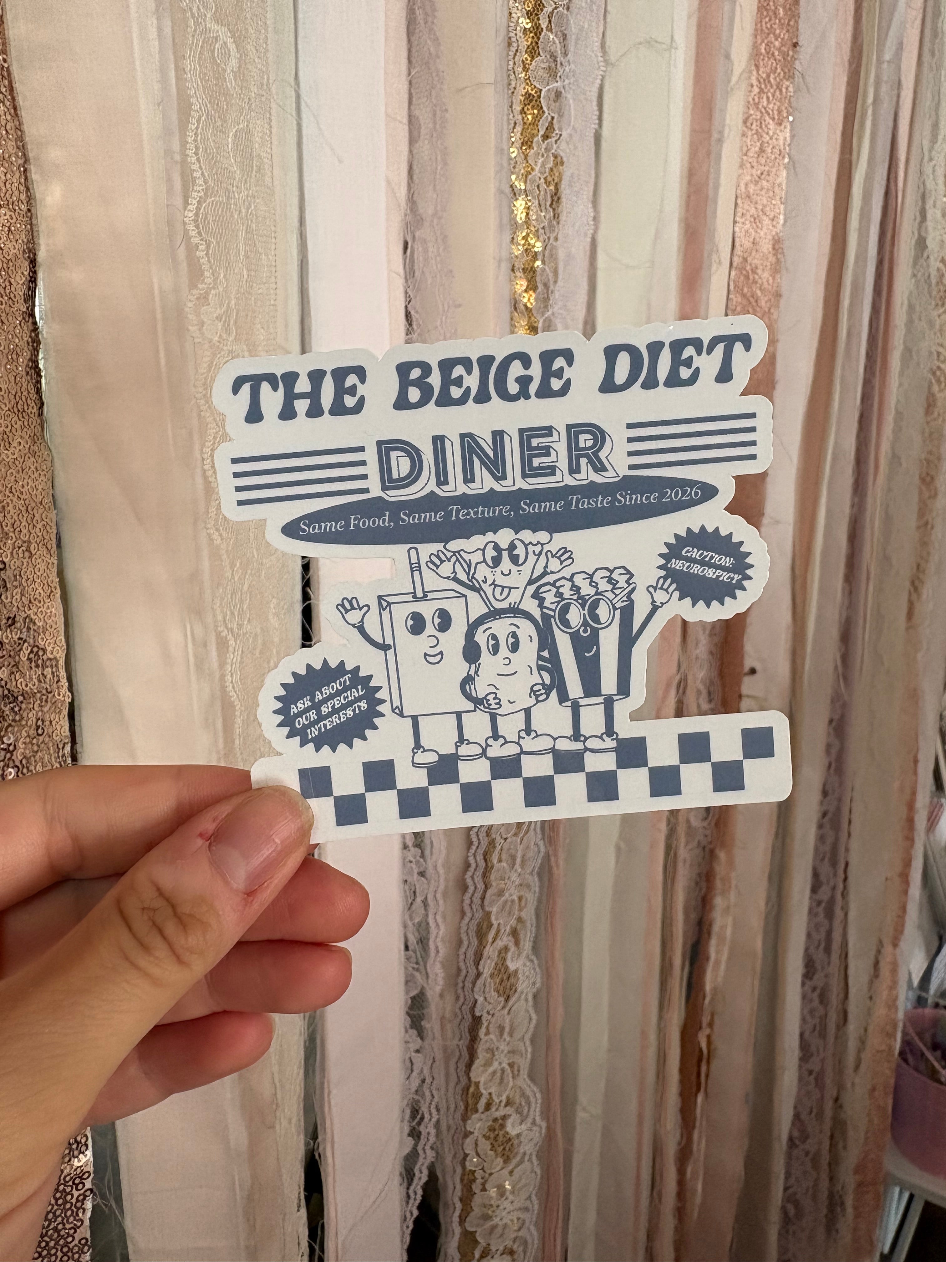 The Beige Diet Sticker