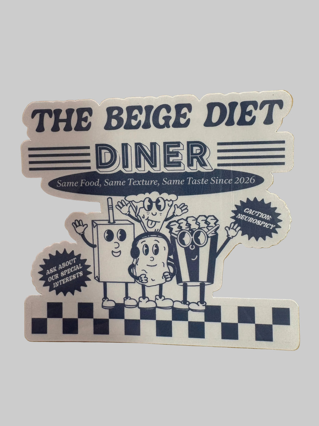 The Beige Diet Sticker