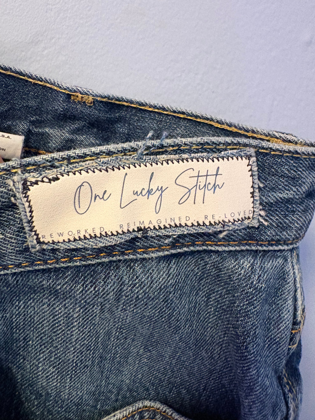 2 Pool Ball Patch Jeans