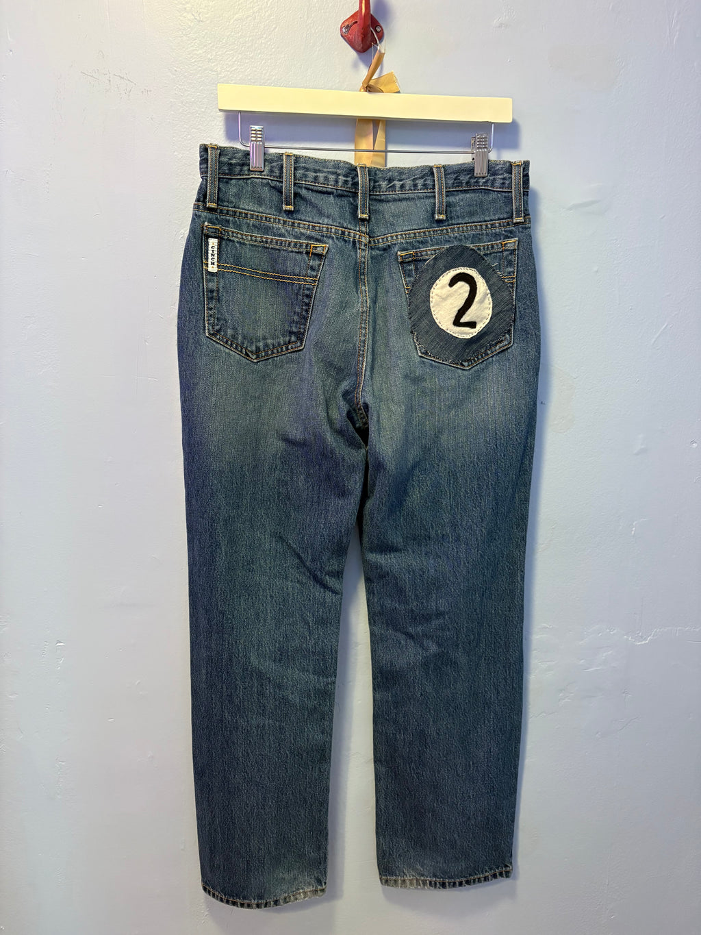 2 Pool Ball Patch Jeans