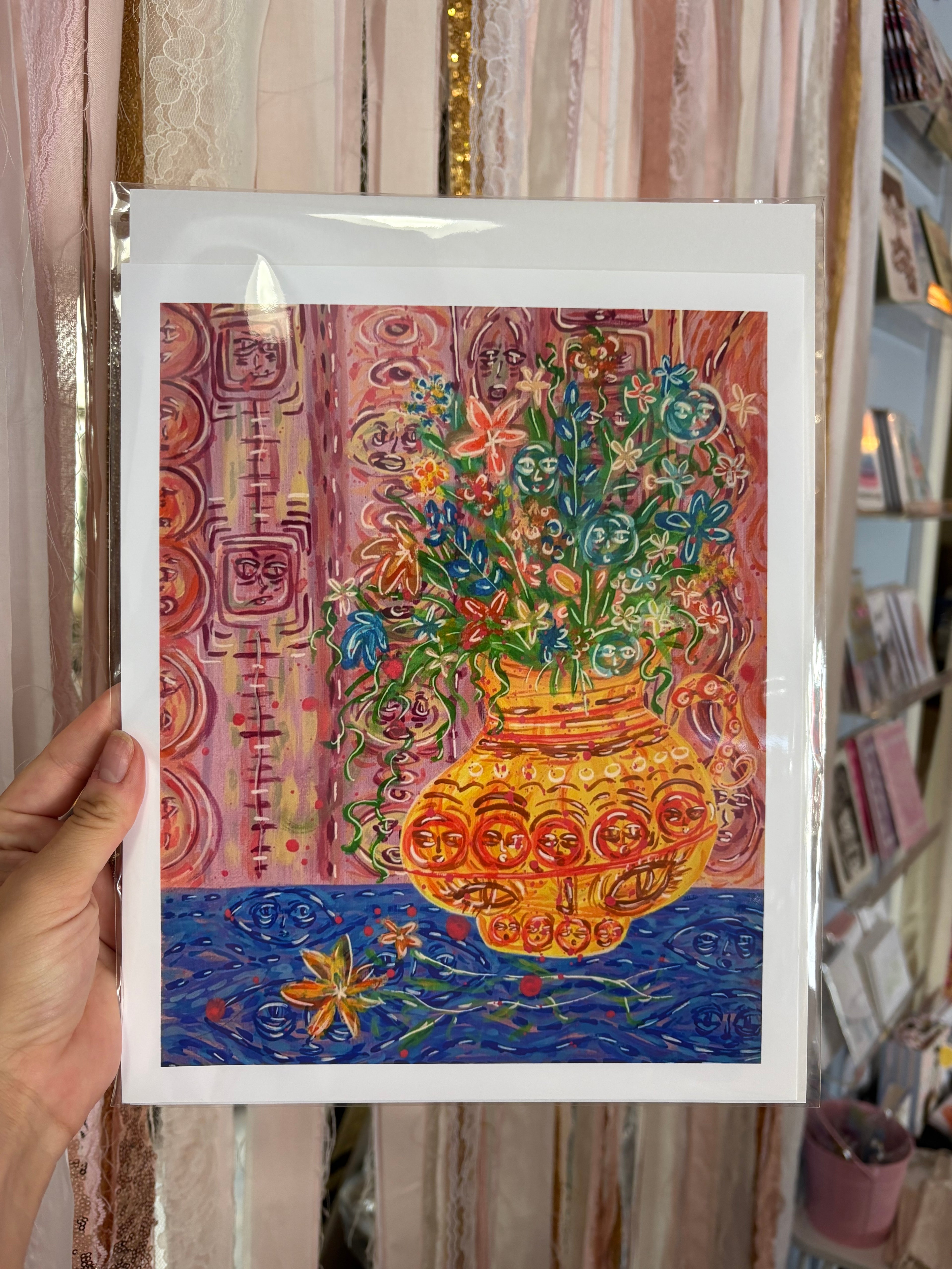 'Flirting in the Group Chat' Art Print