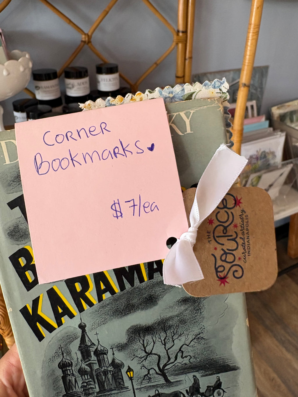 Corner Fabric Bookmark