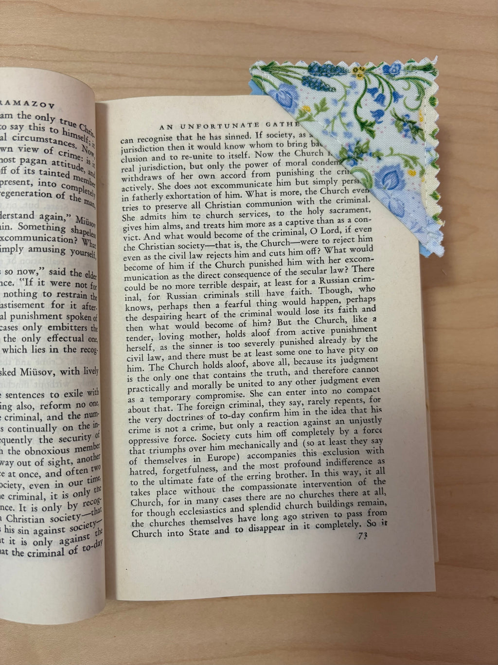Corner Fabric Bookmark