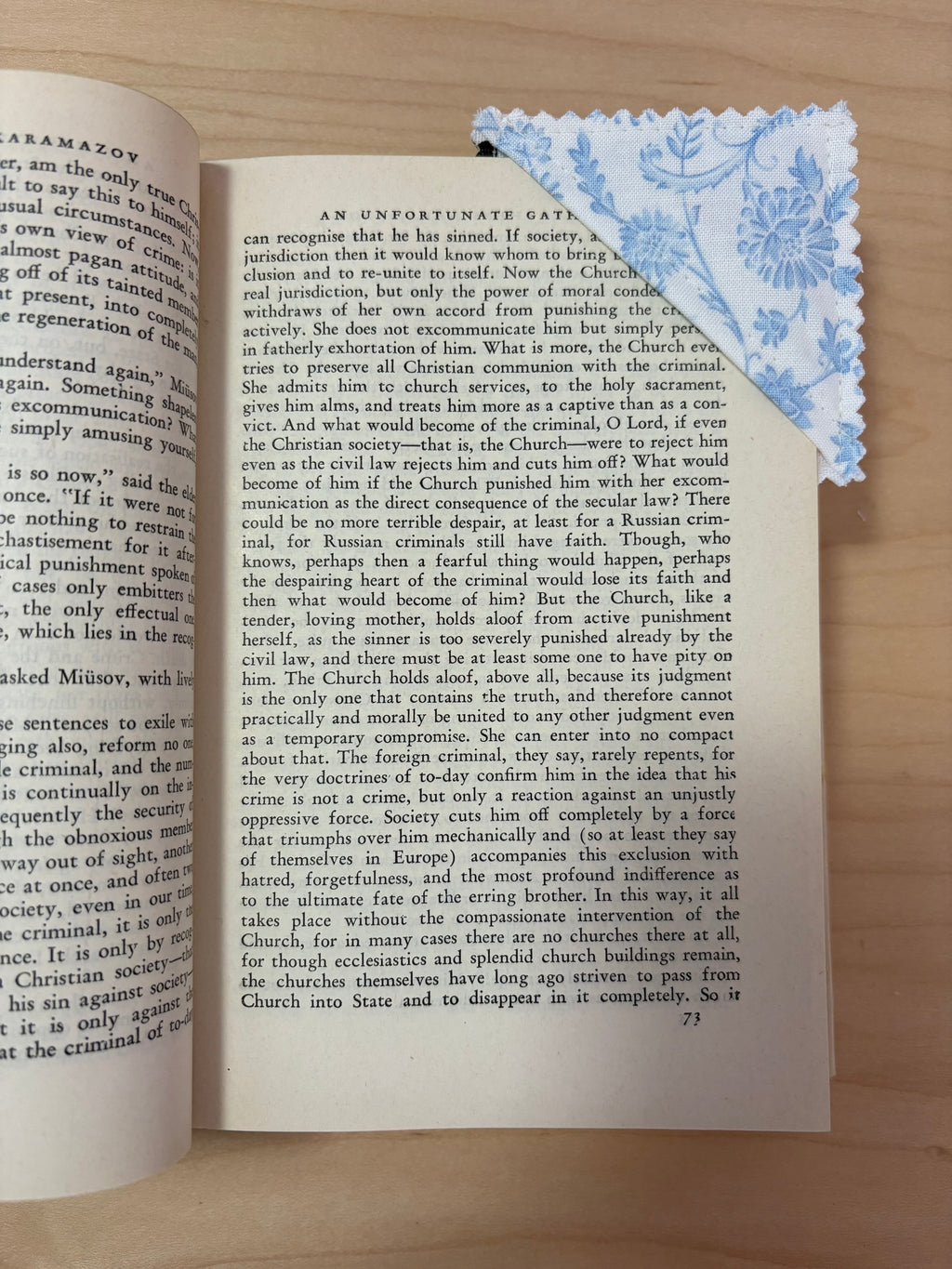 Corner Fabric Bookmark