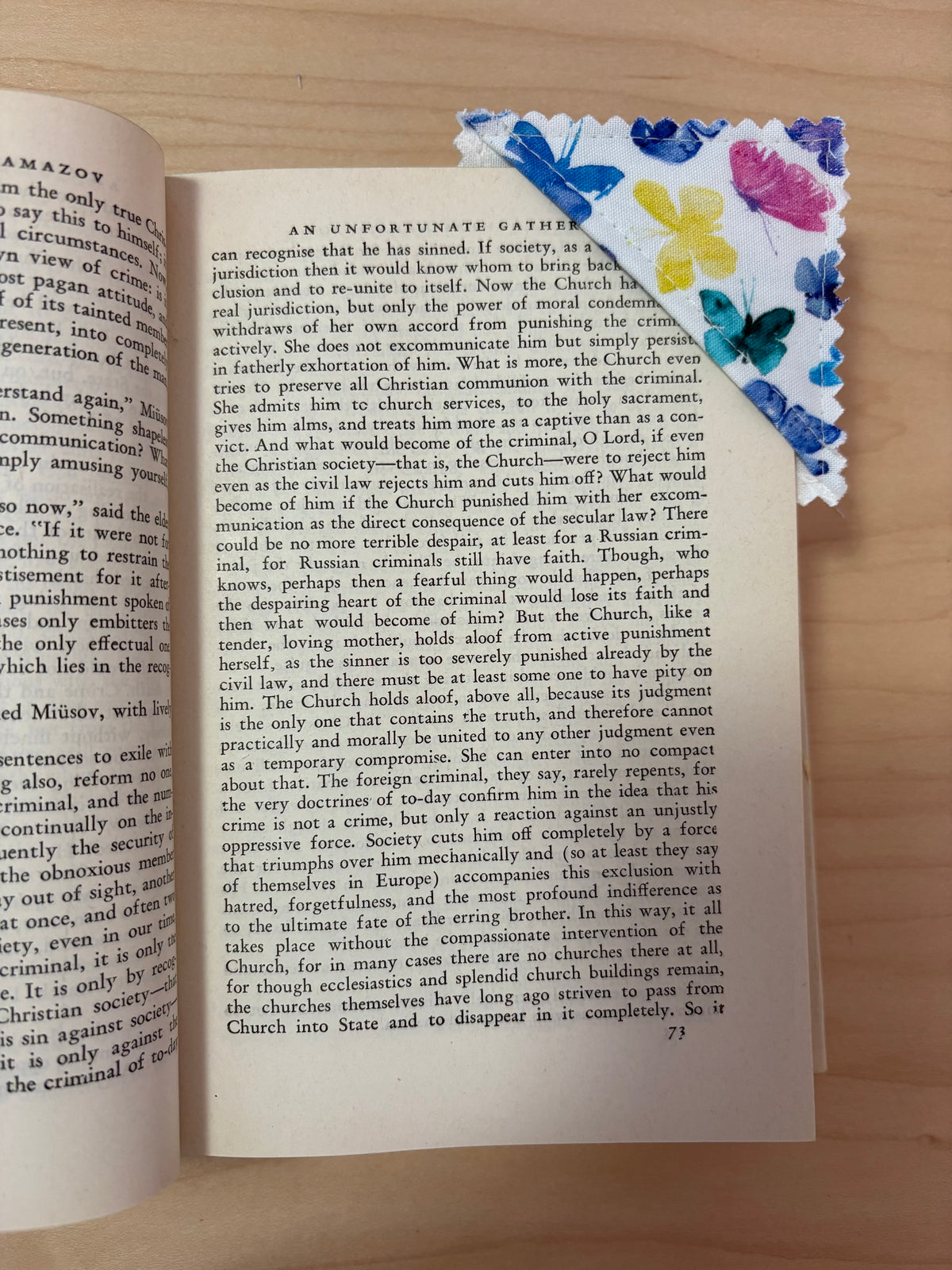 Corner Fabric Bookmark