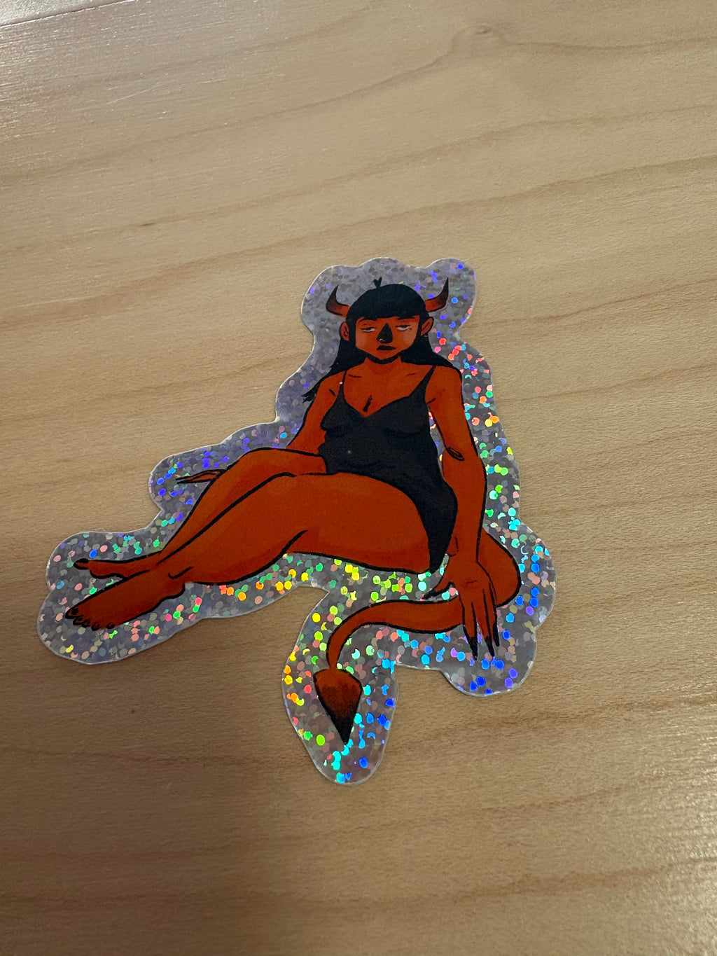 She-Devil Sparkle Sticker