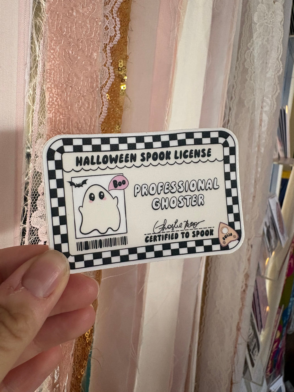 Spook License Sticker