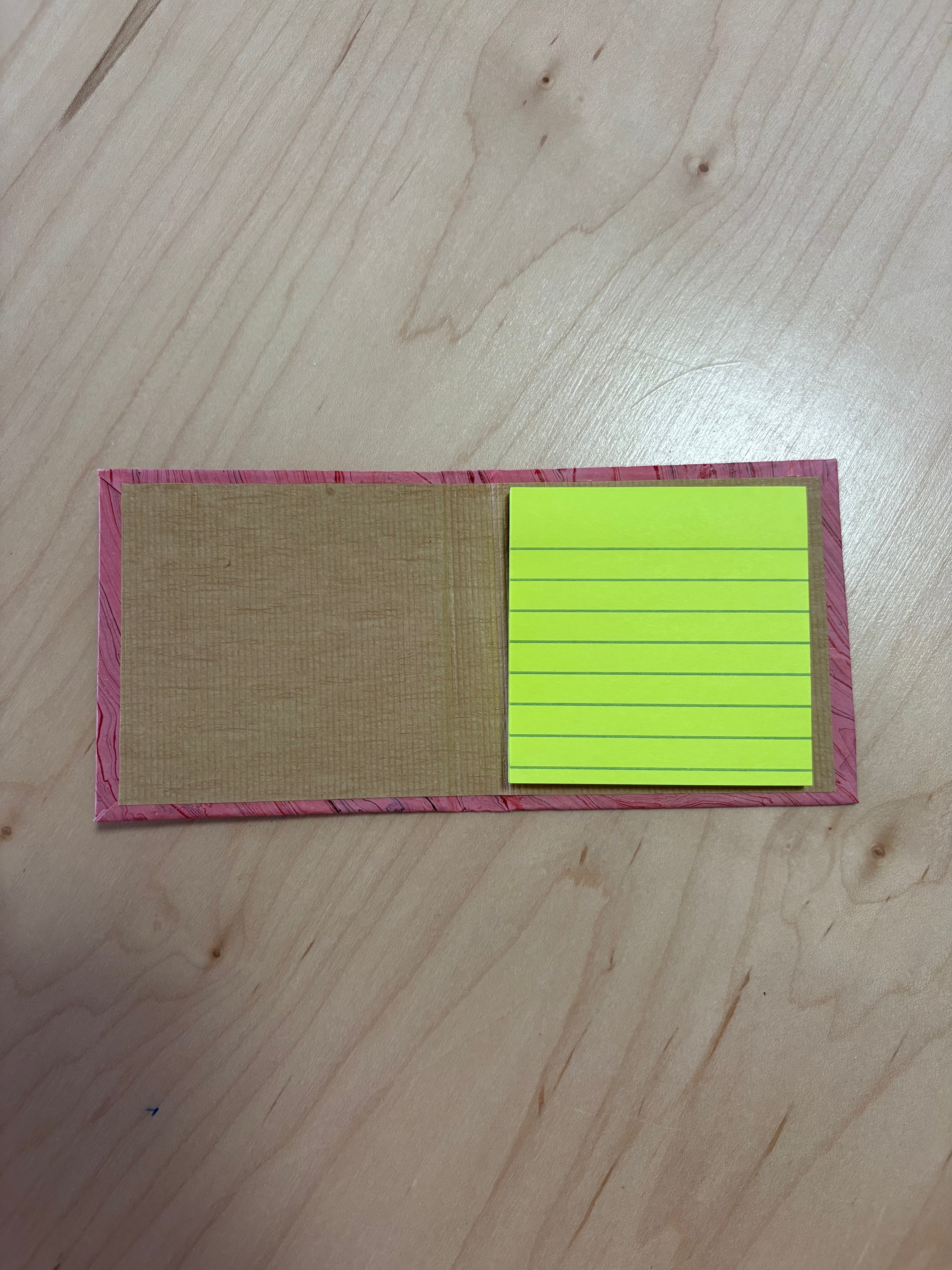Handmade Post-it Note Holder