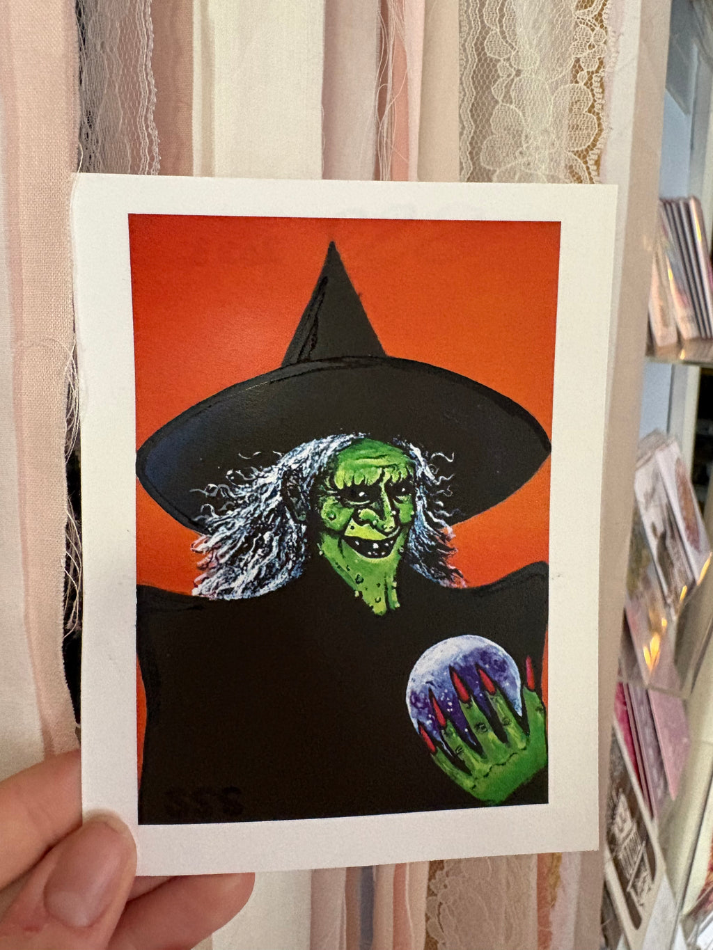 Crystal Ball Witch Mini Print