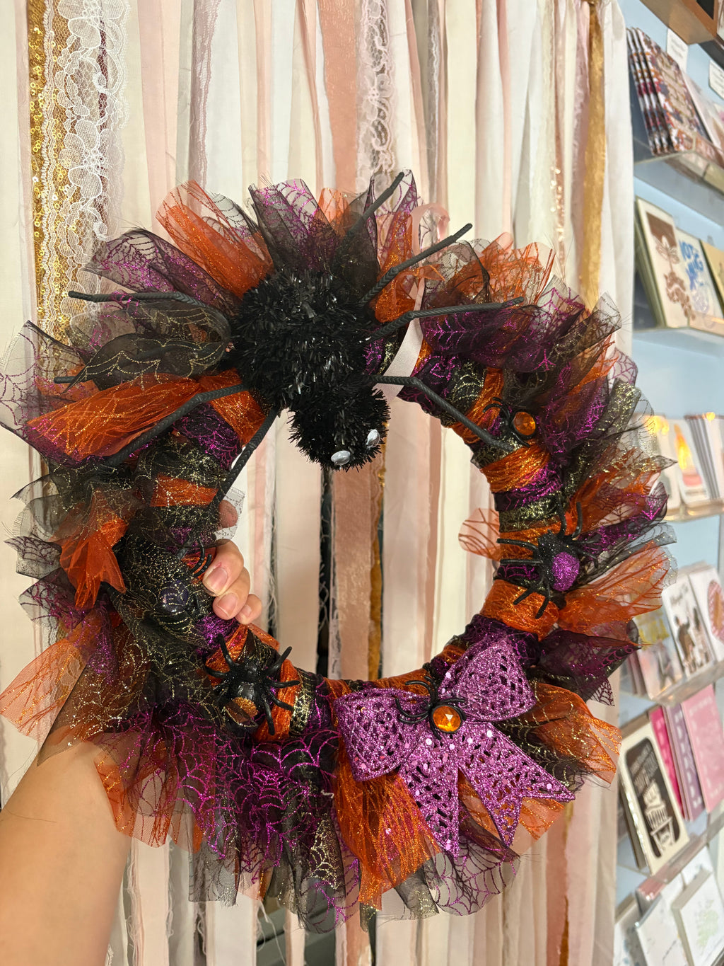 Halloween Spider Wreath