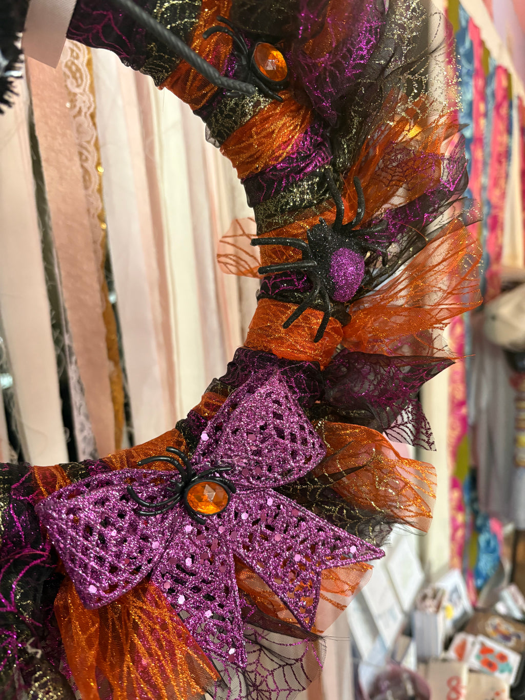 Halloween Spider Wreath