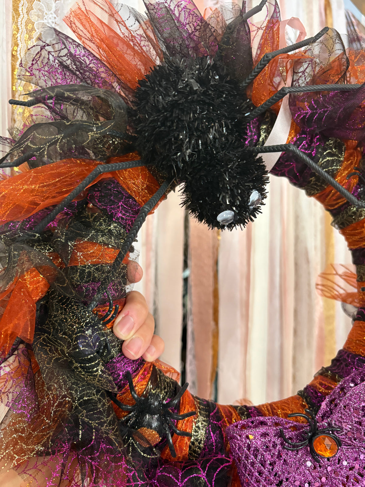 Halloween Spider Wreath