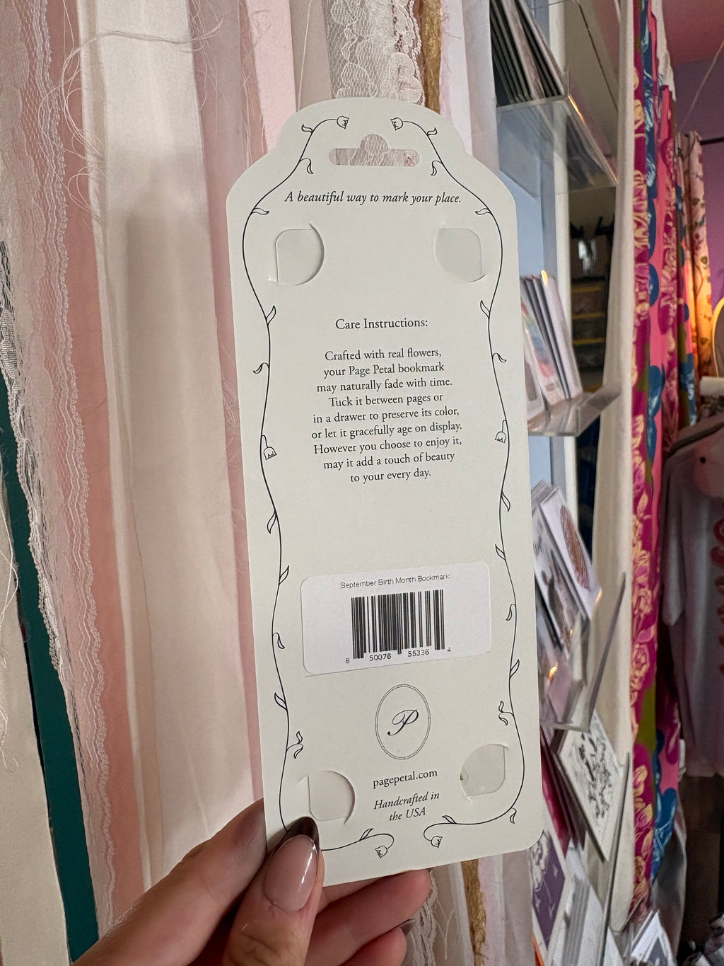 September Aster Bookmark