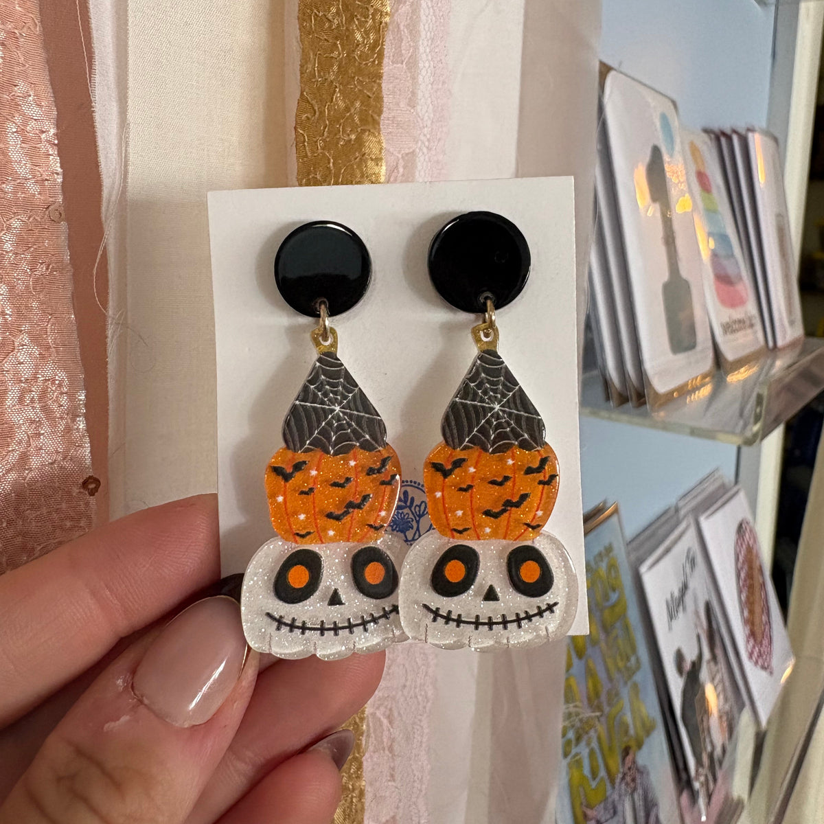 Spooky Stack Statement Earrings