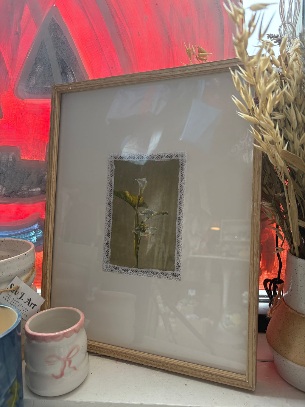 Upcycled Botanical Print - Framed