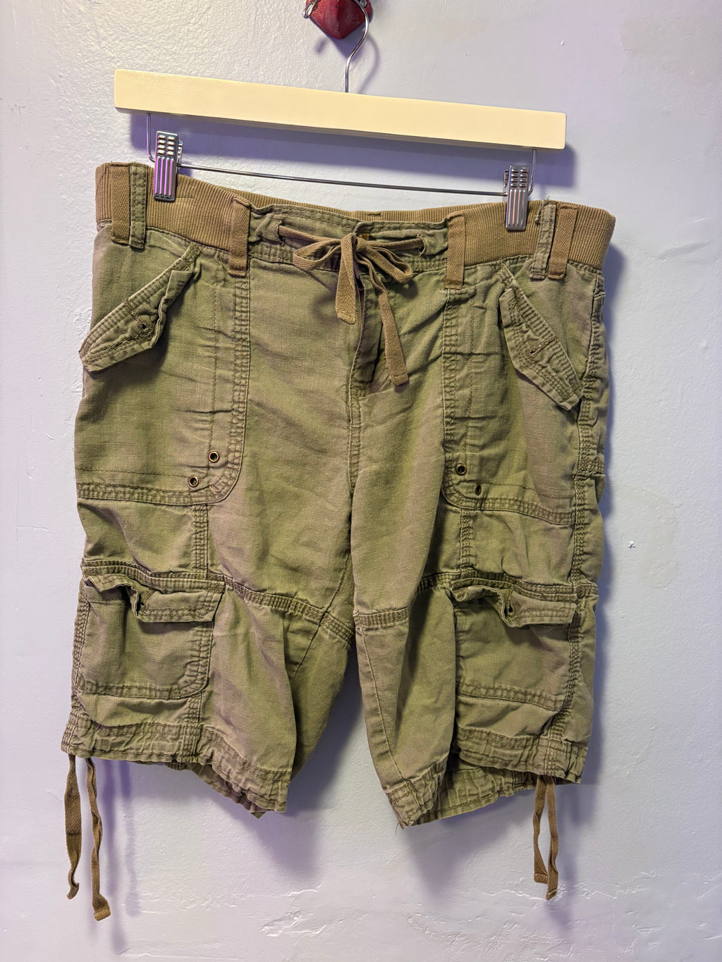 Y2K Green Cargo Capris