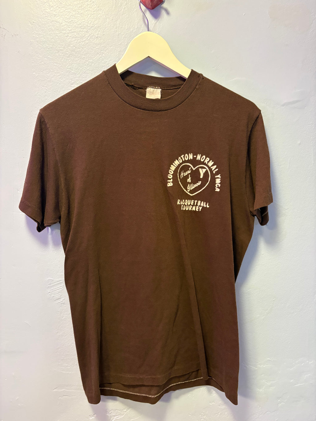 Vintage 80s Bloomington-Normal YMCA Racquetball Tee