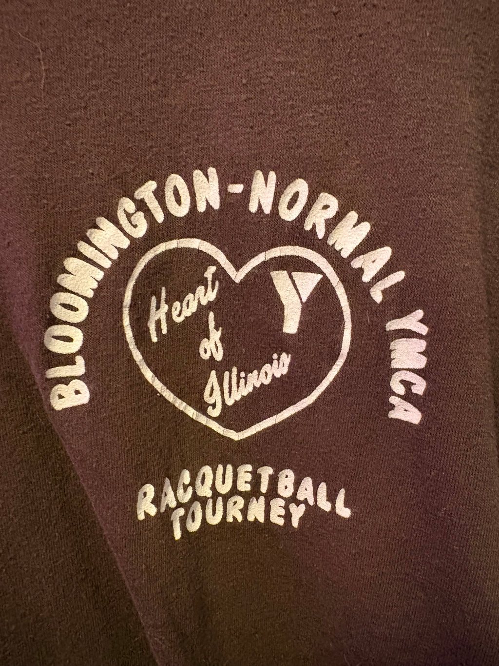 Vintage 80s Bloomington-Normal YMCA Racquetball Tee