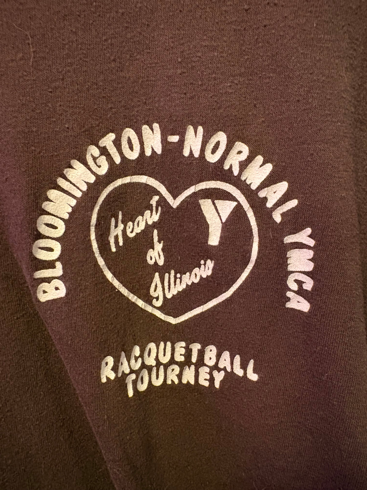 Vintage 80s Bloomington-Normal YMCA Racquetball Tee
