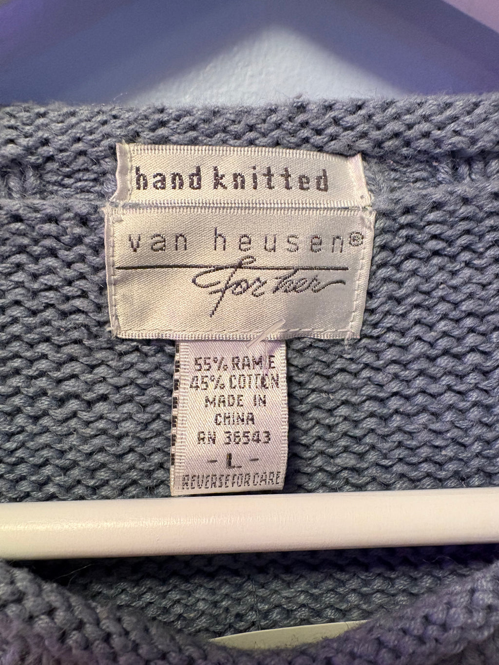 Vintage Hand-knit Woodland Sweater