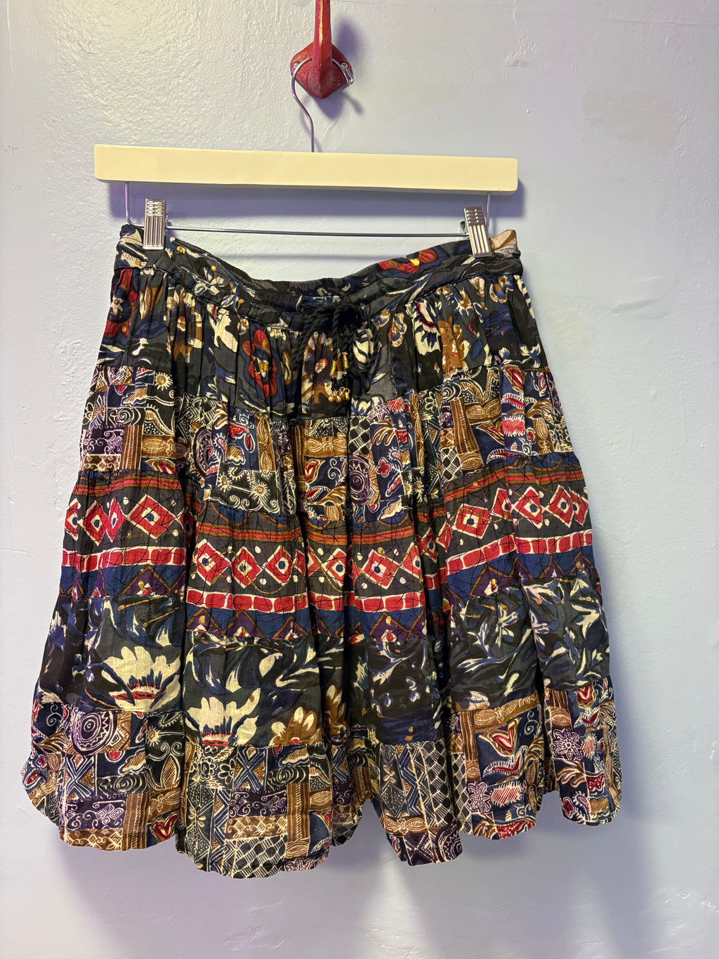 Y2K Patterned Midi Skirt
