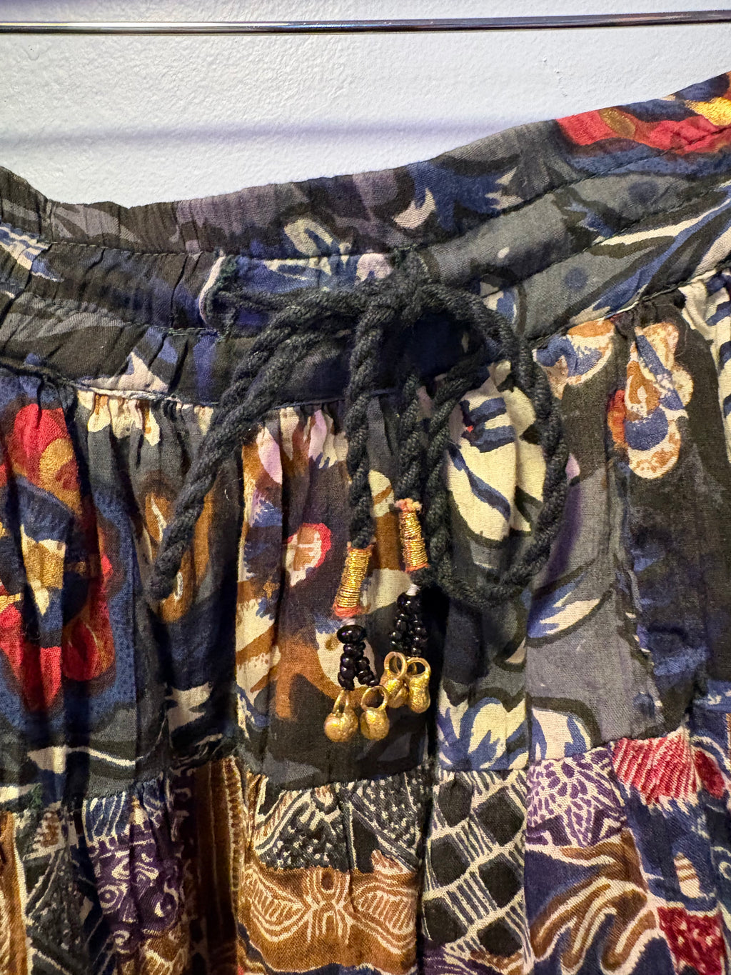 Y2K Patterned Midi Skirt