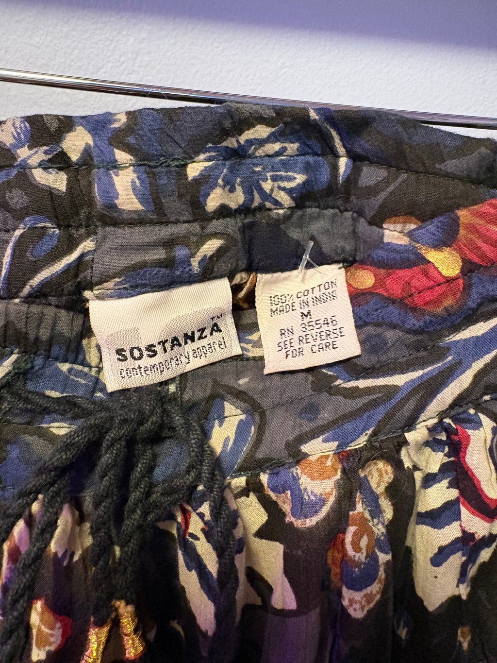 Y2K Patterned Midi Skirt