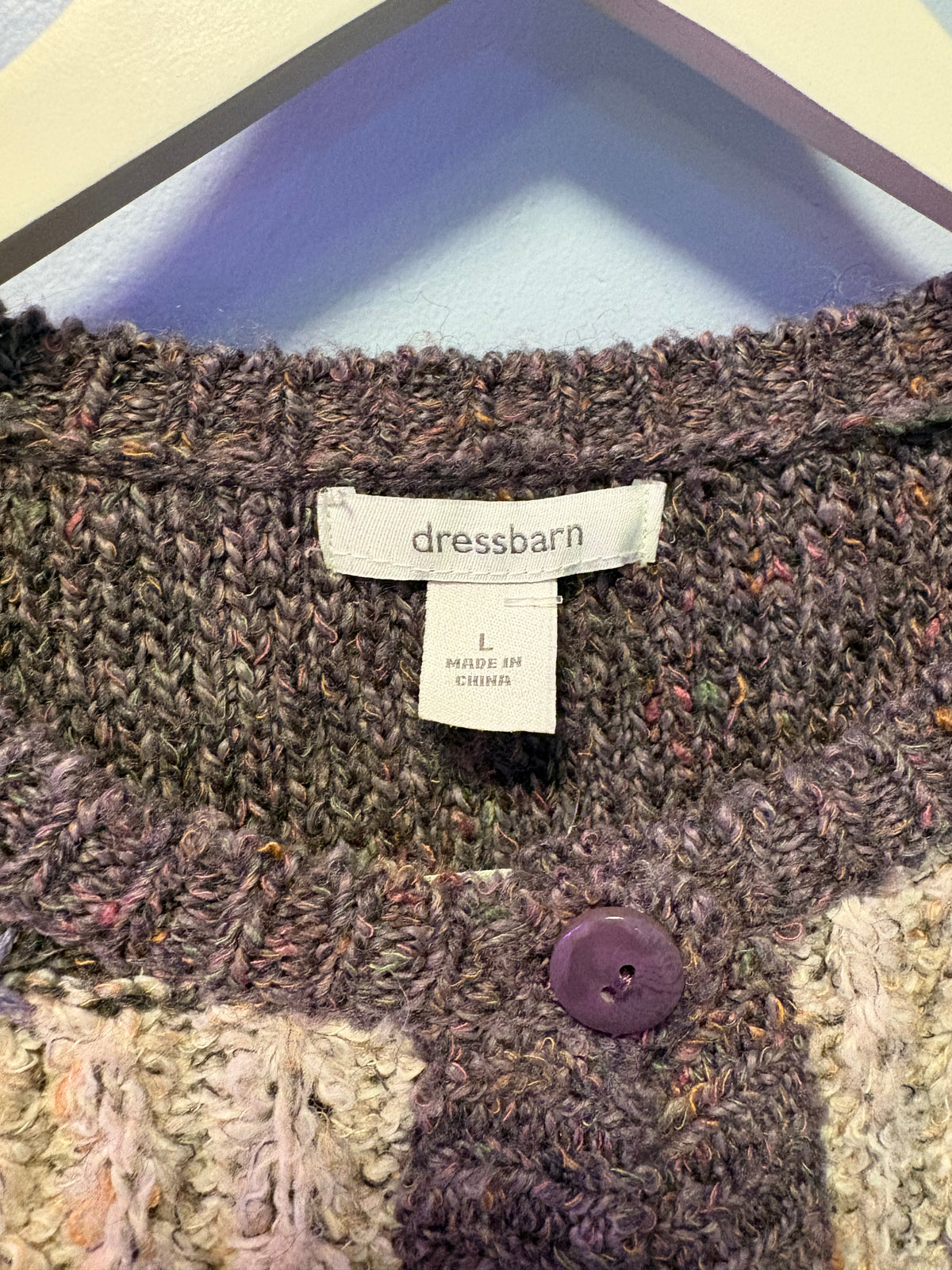 Patchwork Knit Cardigan