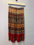 Vintage Boho Floral Maxi Skirt