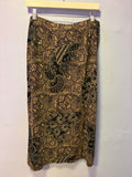 Vintage 90s Metallic Paisley Maxi Skirt