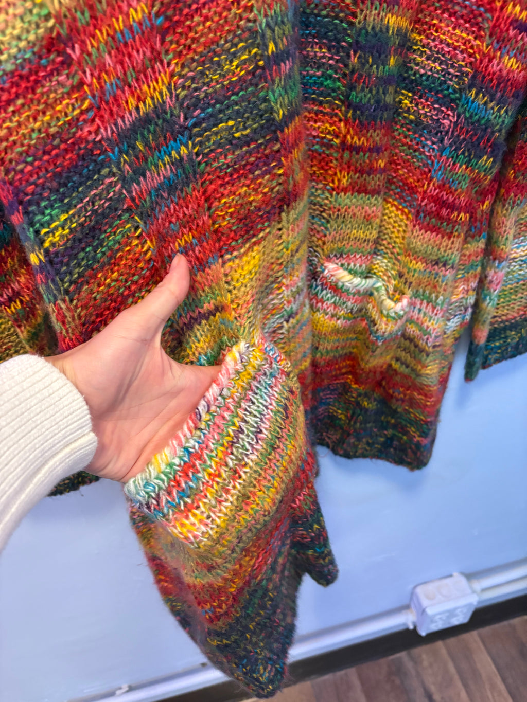 Vintage Dye Knit Tunic Sweater