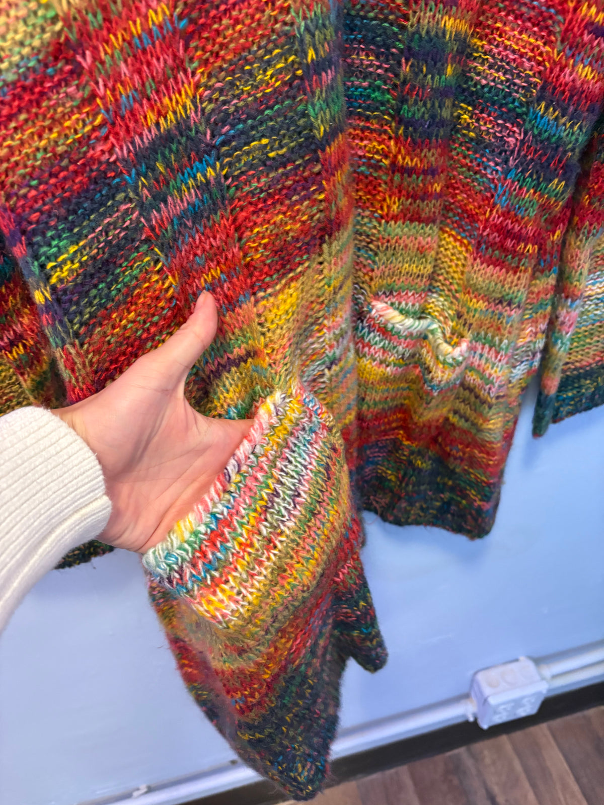 Vintage Dye Knit Tunic Sweater
