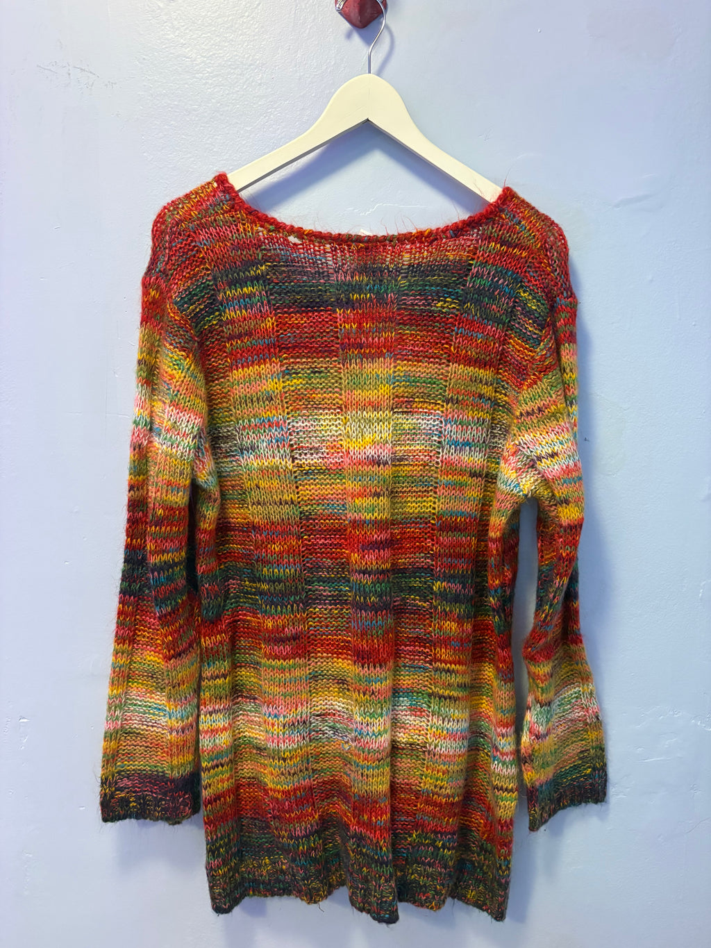 Vintage Dye Knit Tunic Sweater