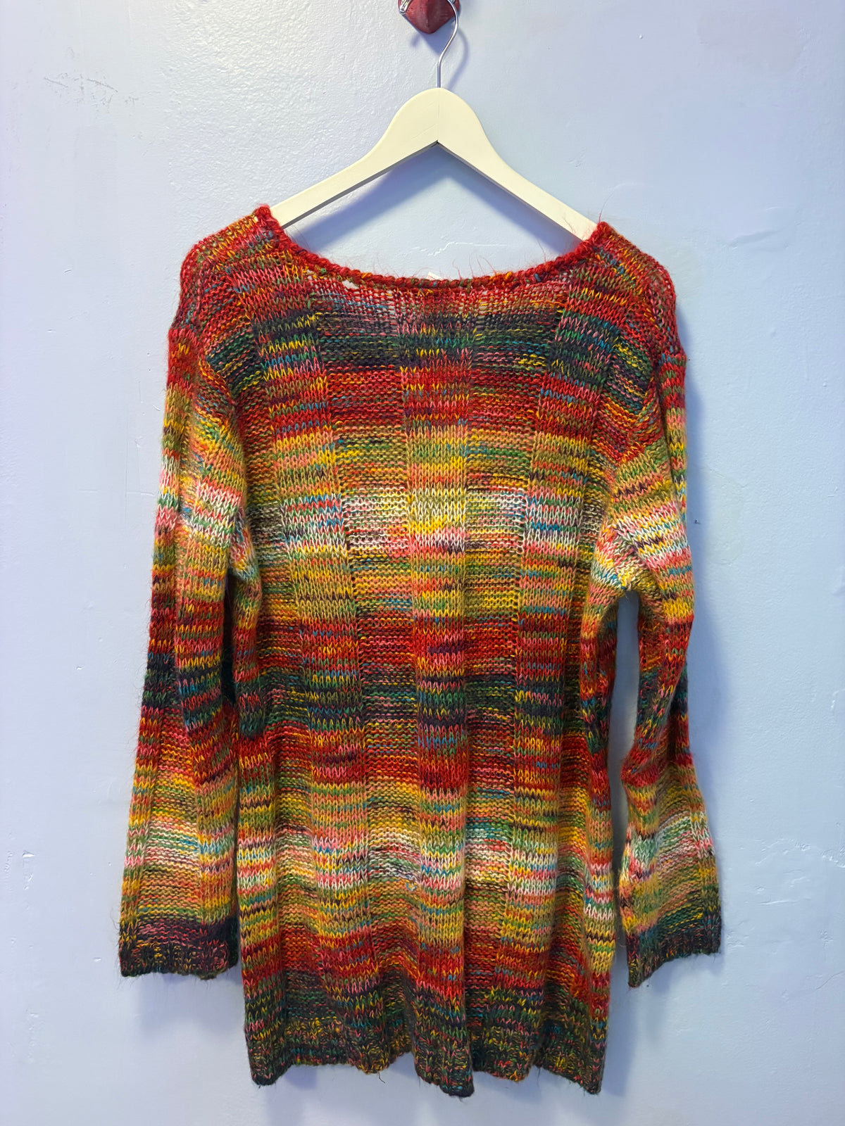 Vintage Dye Knit Tunic Sweater