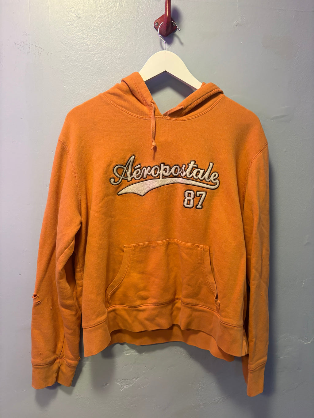 Thrifted Orange Aeropostale Hoodie