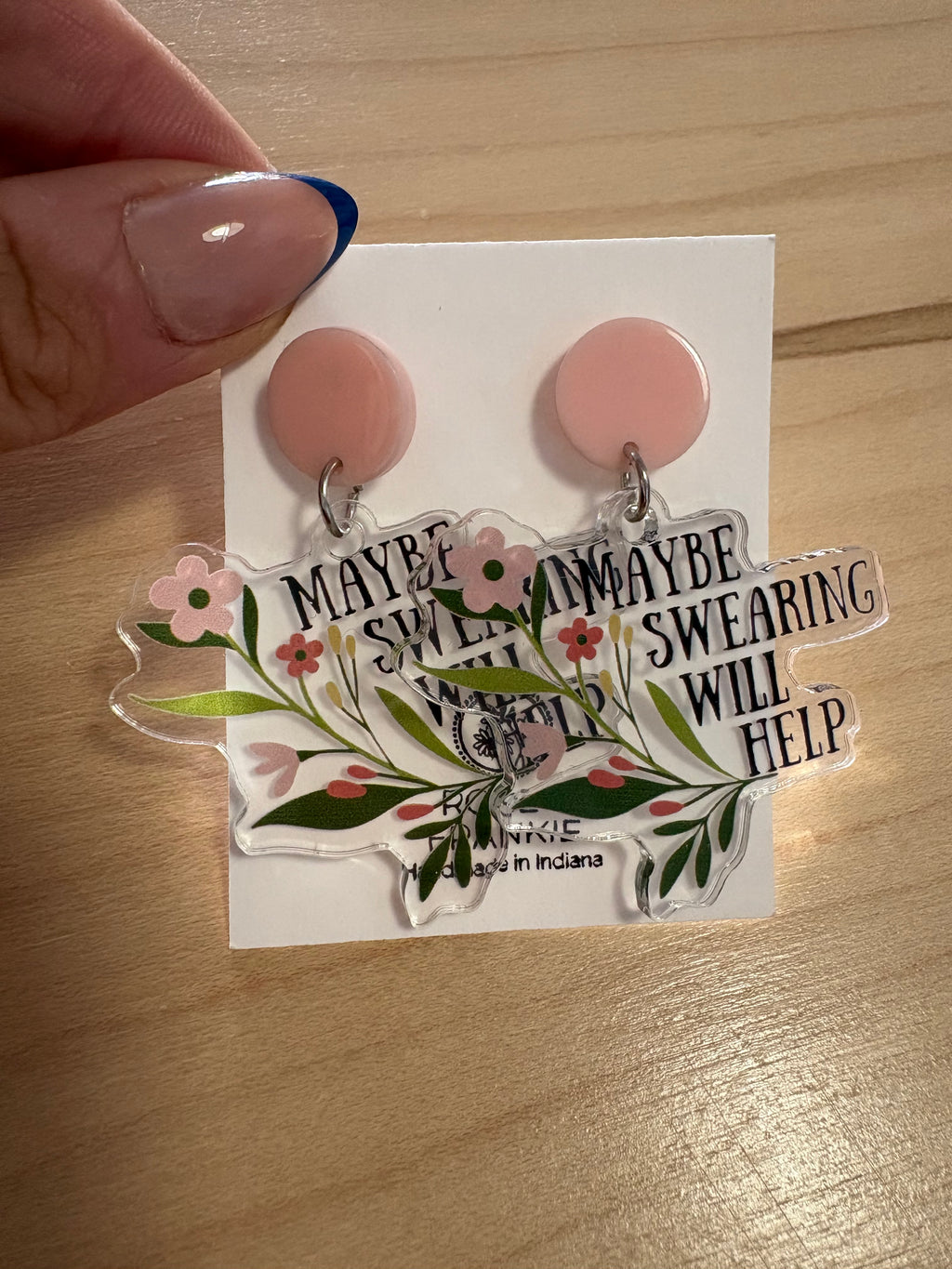 Swearing Will Help Earrings