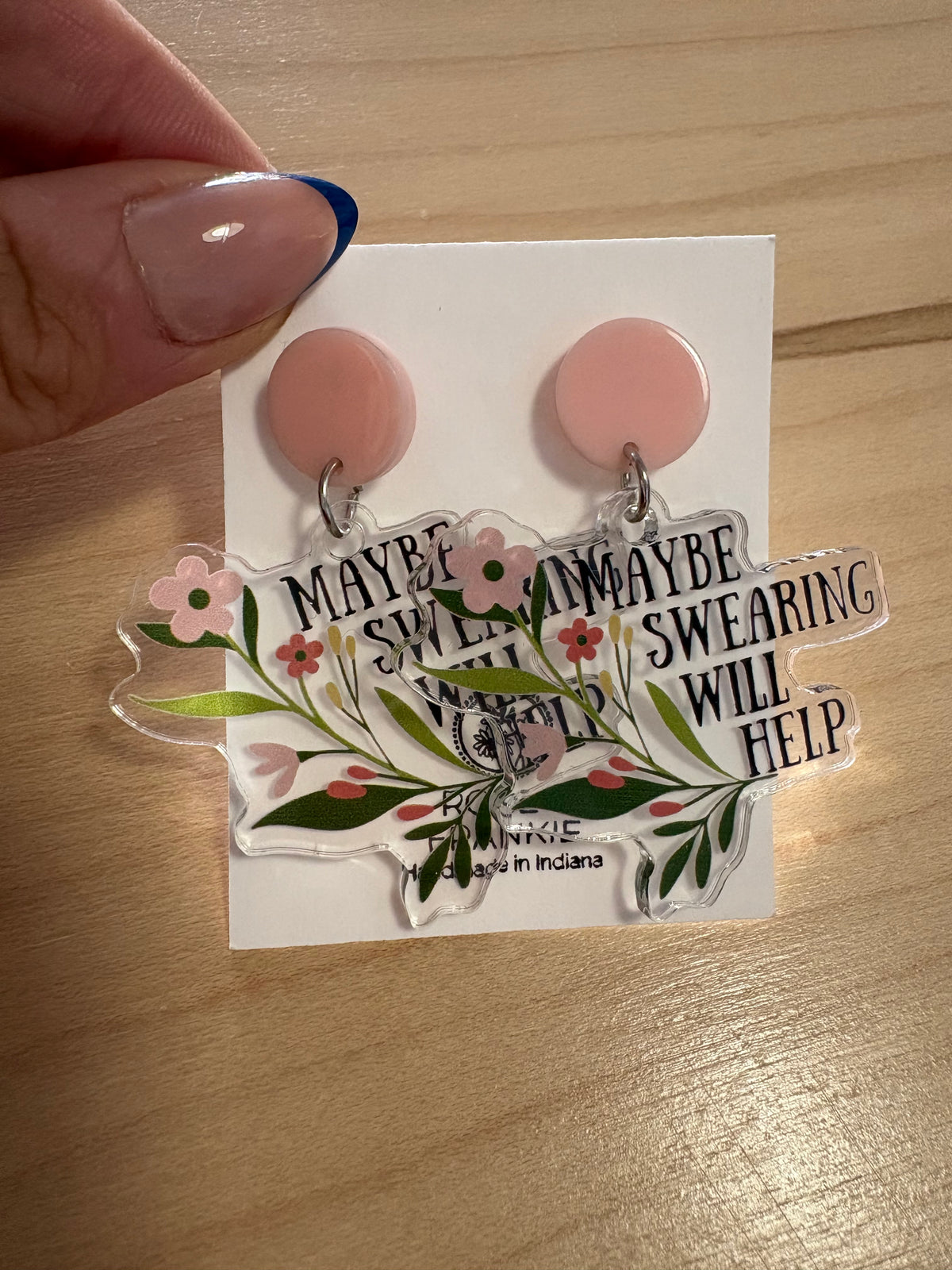 Swearing Will Help Earrings