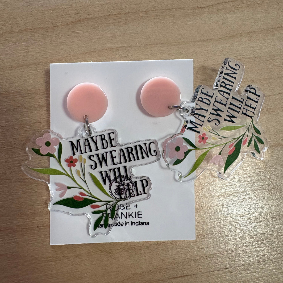 Swearing Will Help Earrings