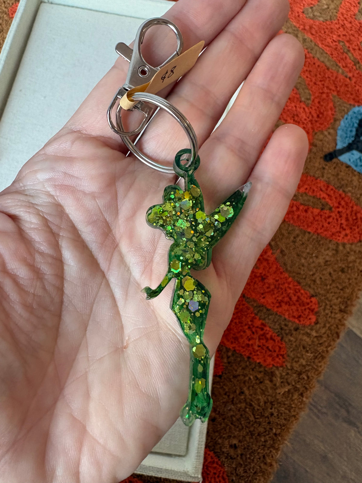 Sparkly Acrylic Keychain