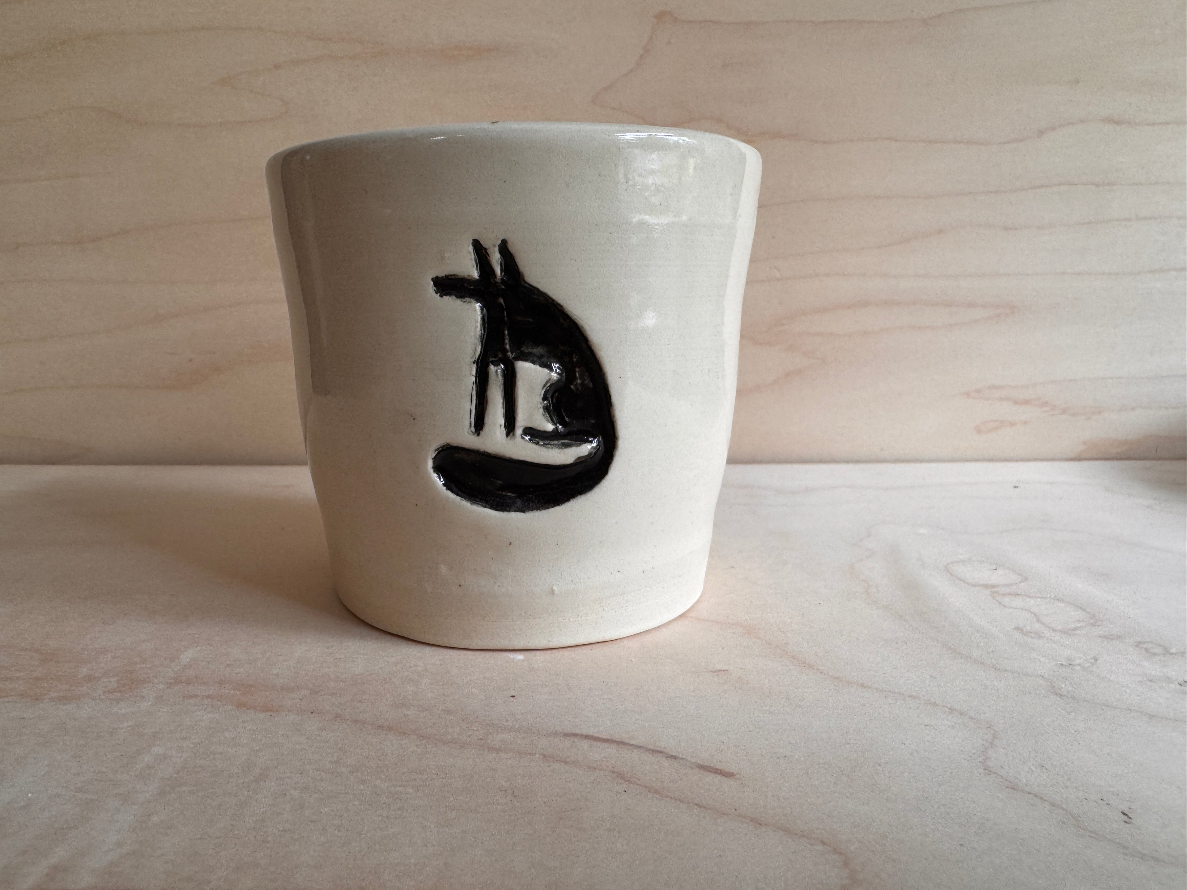 Folk Art Coyote Cup