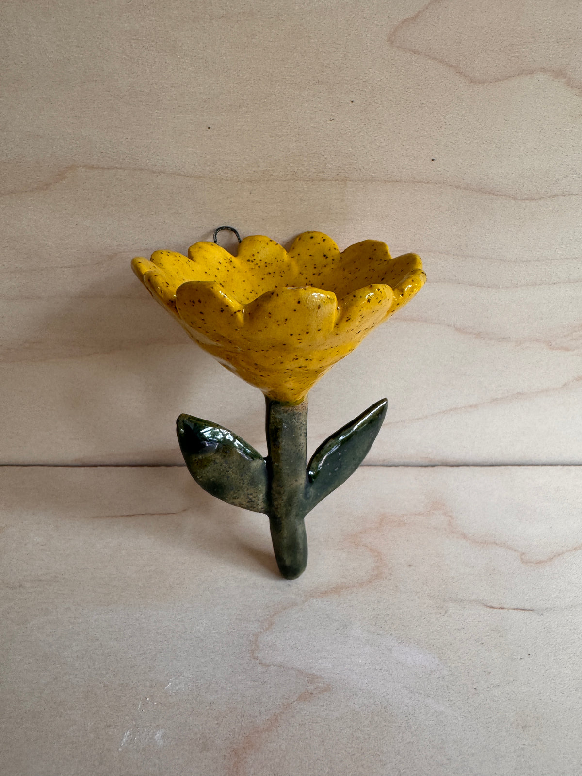 Hanging Ceramic Flower