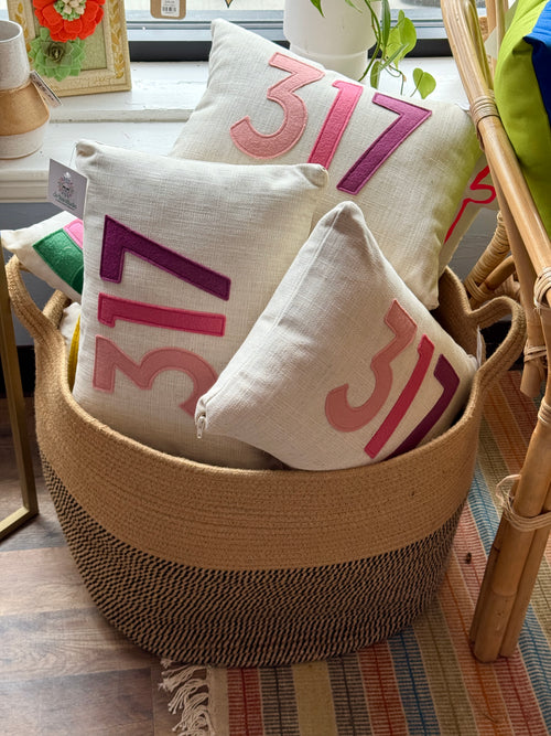 317 Area Code Pillow