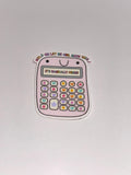 Girl Math Sticker